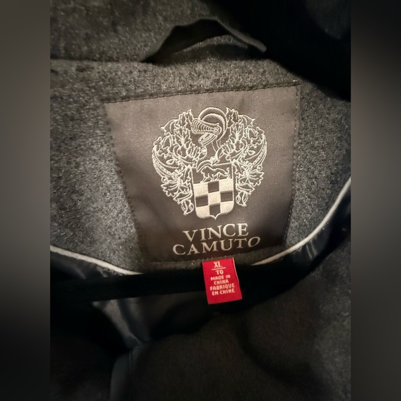 Vince Camuto Faux Leather Trimmed Belted Boucle Wool Coat – XL - Picture 3 of 6